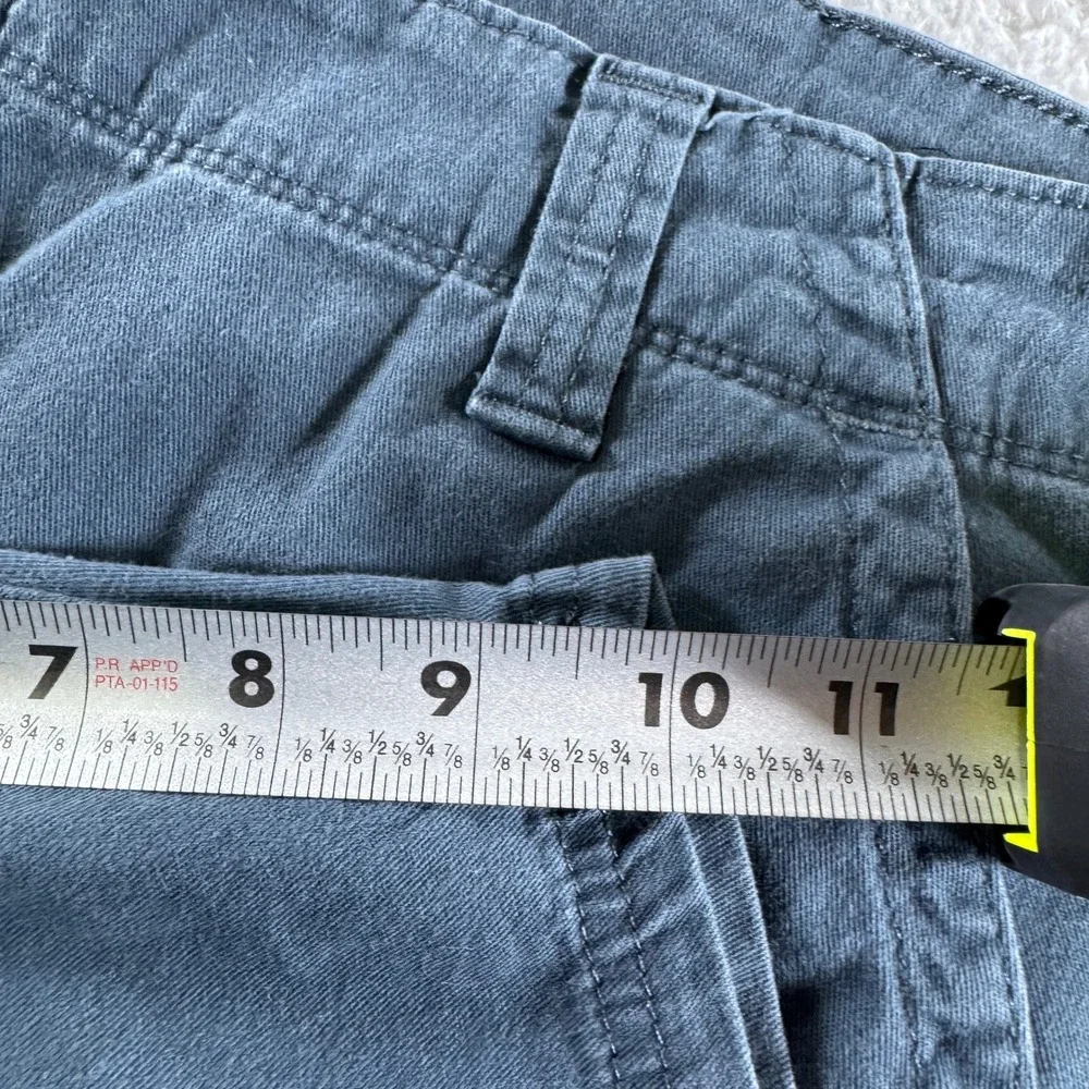 Wrangler‎ Baggy Cargo Shorts Blue Navy Pockets Size 40 9